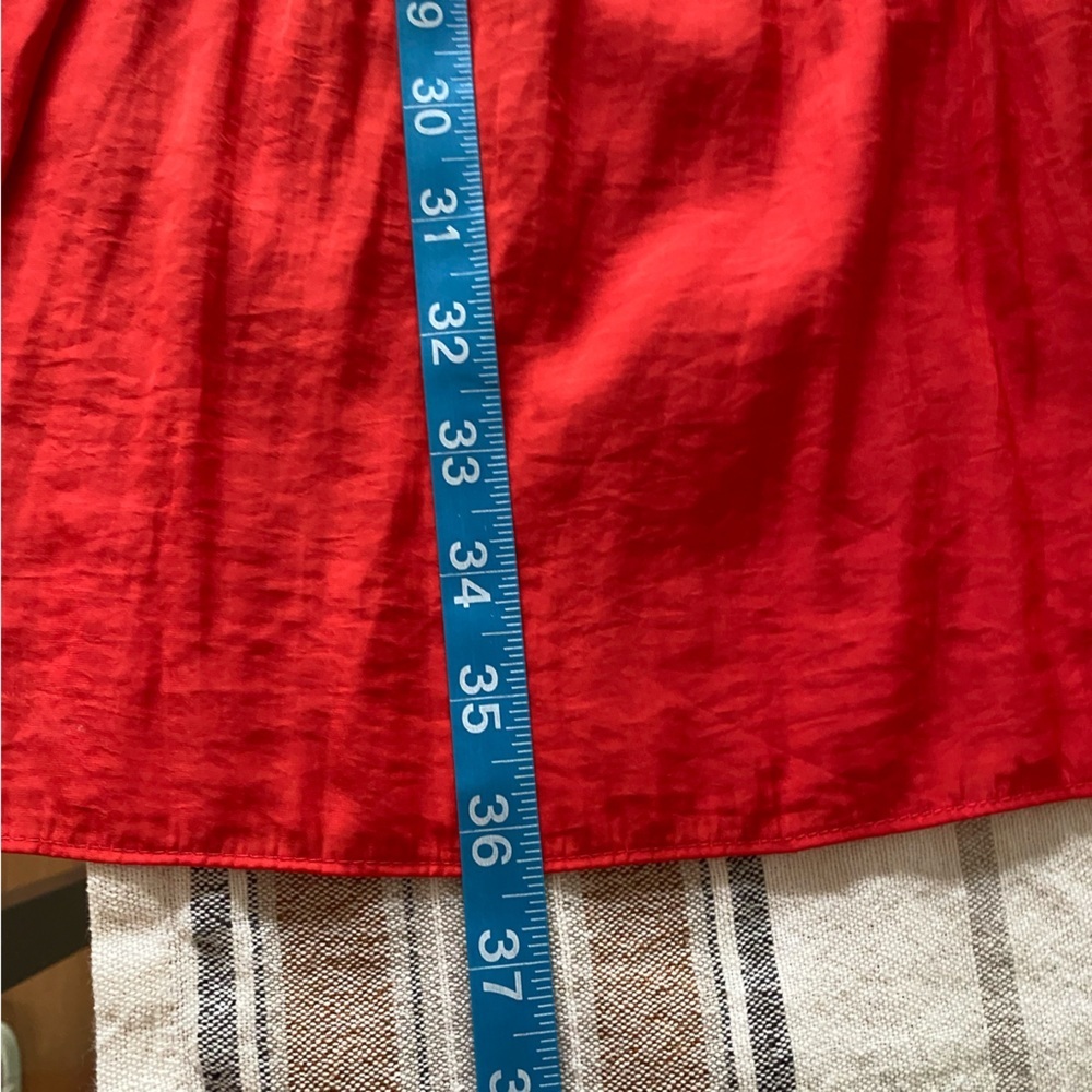 Ramy Brook Red Shelly Smocked Drop Waist Mini Dress S - Picture 14 of 16